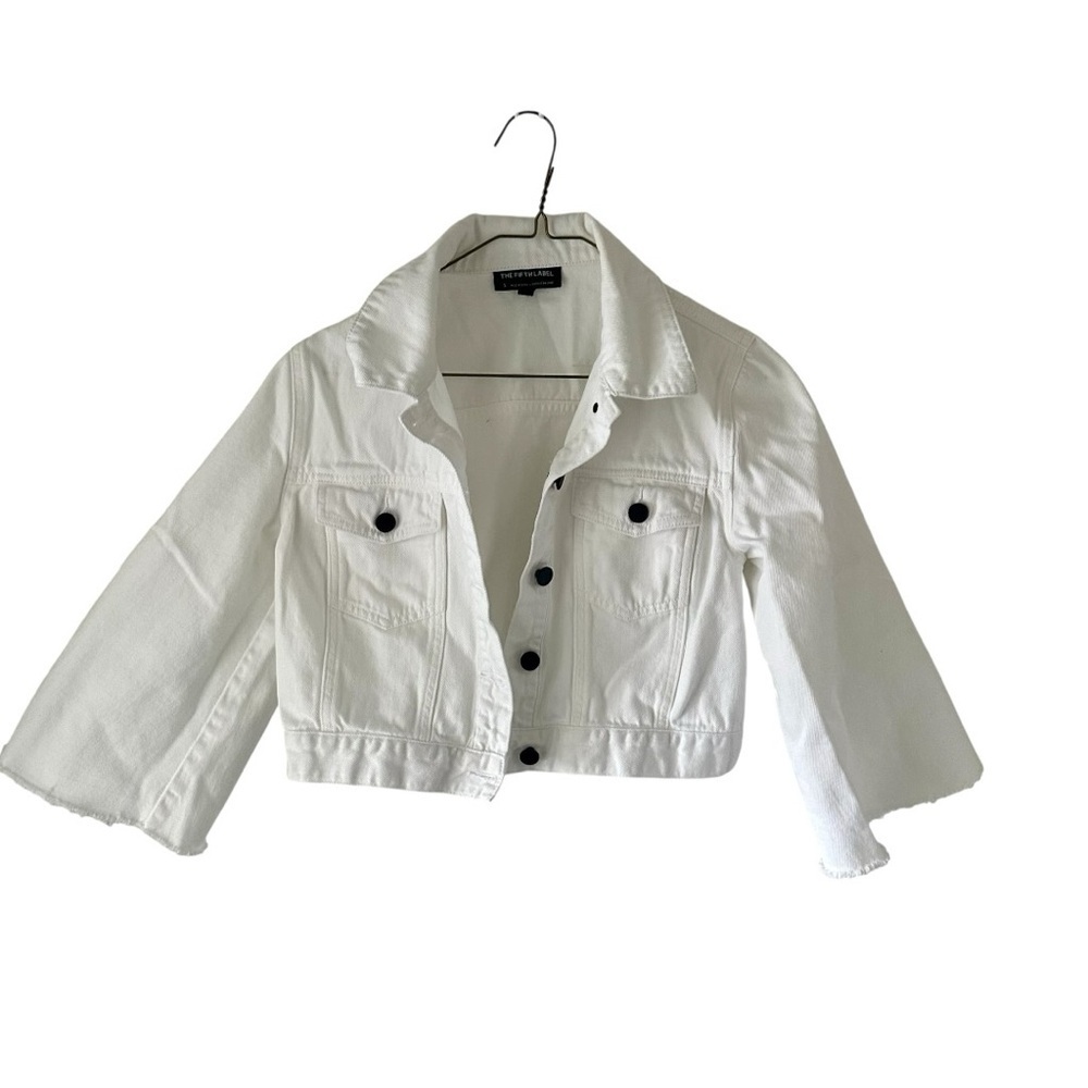 The Fifth Label Women’s White Jean Jacket Size S